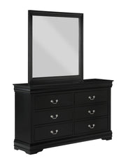 Louis Philip Black Sleigh Bedroom Set - Gate FurnitureBedroom Set