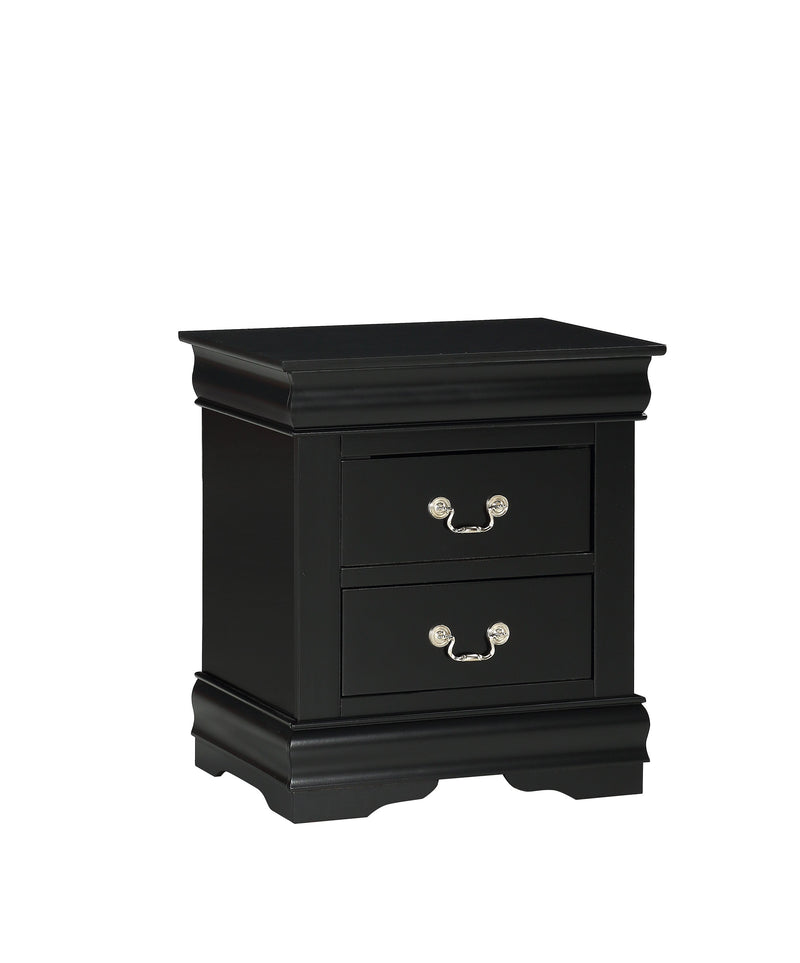 Louis Philip Black Sleigh Bedroom Set - Gate FurnitureBedroom Set