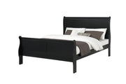 Louis Philip Black Sleigh Youth Bedroom Set - Gate FurnitureYouth Bedroom Set