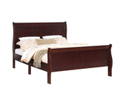  Louis Philip Cherry Sleigh Bedroom Set - Gate FurnitureBedroom Set