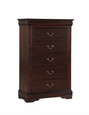 Louis Philip Cherry Sleigh Bedroom Set - Gate FurnitureBedroom Set