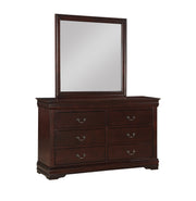  Louis Philip Cherry Sleigh Bedroom Set - Gate FurnitureBedroom Set