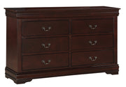  Louis Philip Cherry Sleigh Bedroom Set - Gate FurnitureBedroom Set