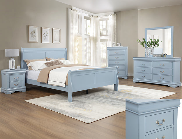 Louis Philip Dresser Blue - B3760-1