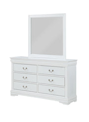Louis Philip White Dresser - Gate FurnitureDresser