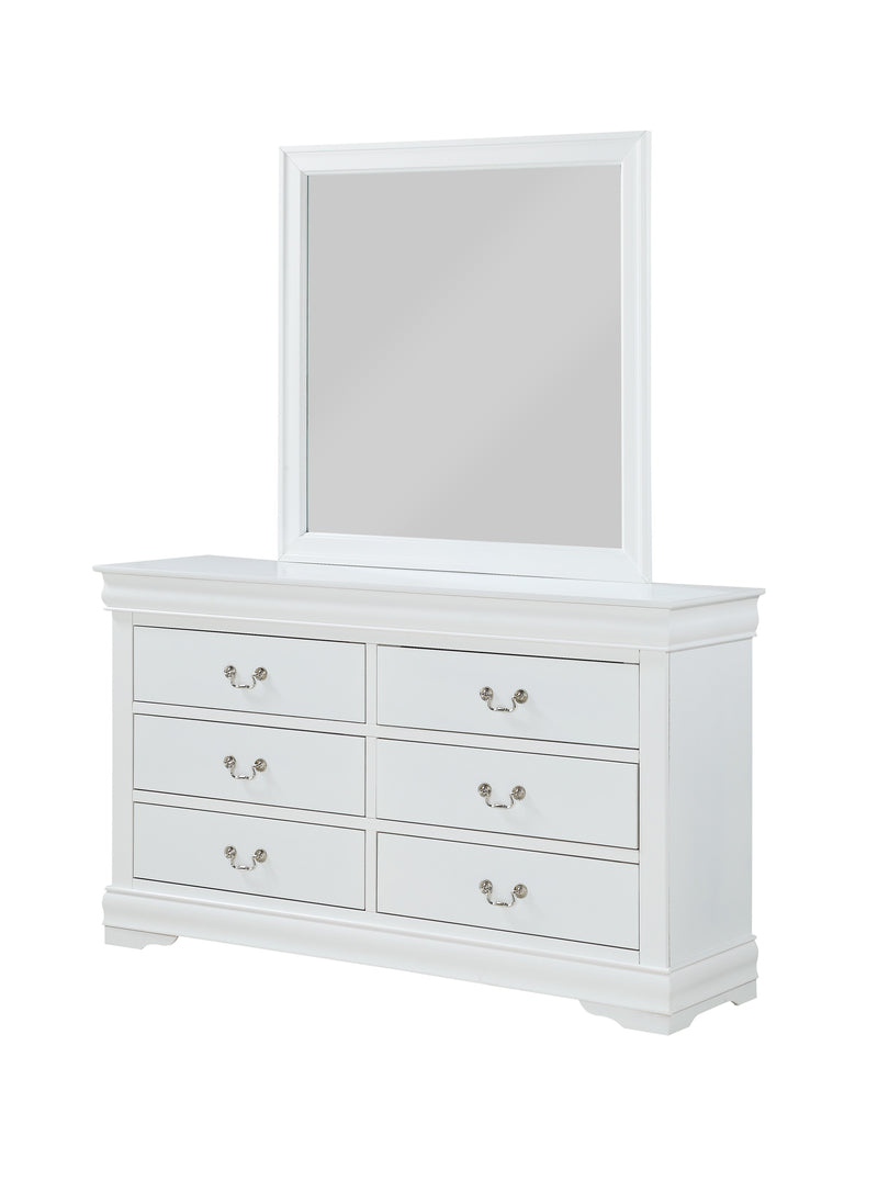 Louis Philip White Dresser - Gate FurnitureDresser