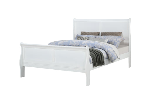 Louis Philip White King Sleigh Bed - Gate FurnitureKing Bed