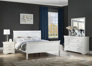 Louis Philip White Sleigh Bedroom Set - Gate FurnitureBedroom Set