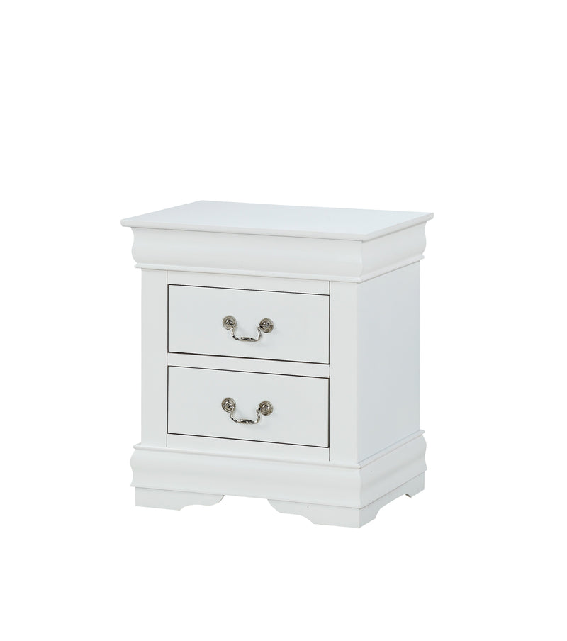 Louis Philip White Sleigh Bedroom Set - Gate FurnitureBedroom Set