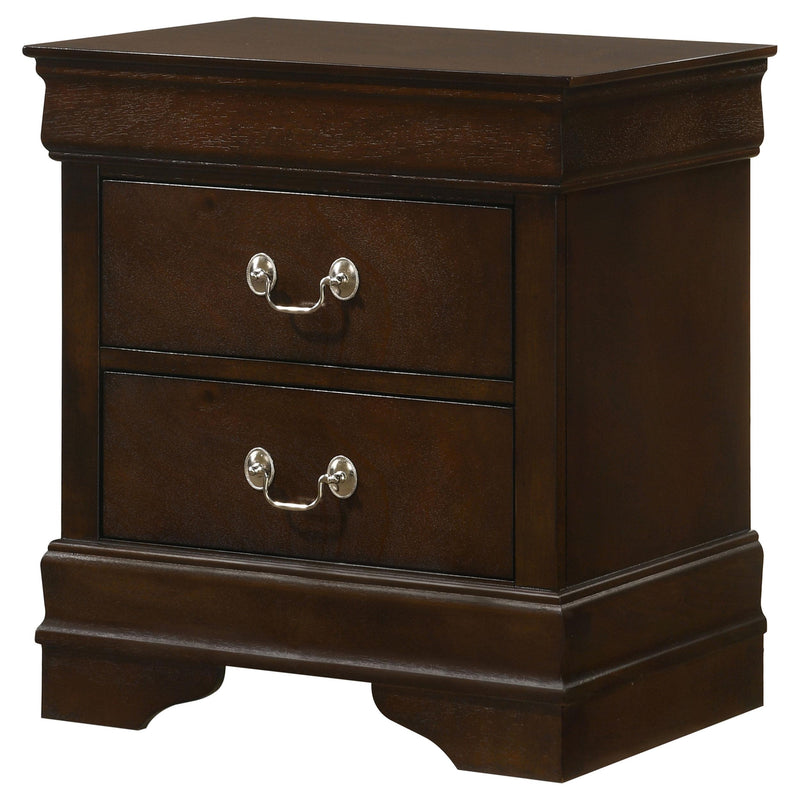 Louis Philippe 2-drawer Nightstand Cappuccino - 202412