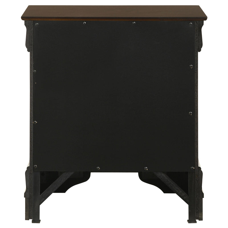 Louis Philippe 2-drawer Nightstand Cappuccino - 202412
