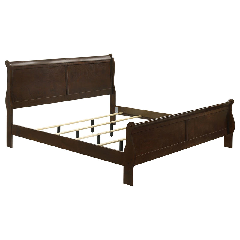 Louis Philippe 4-piece Eastern King Bedroom Set Cappuccino - 202411KE-S4