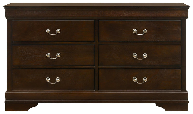 Louis Philippe 4-piece Eastern King Bedroom Set Cappuccino - 202411KE-S4