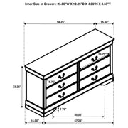 Louis Philippe 4-piece Eastern King Bedroom Set White - 202441KE-S4