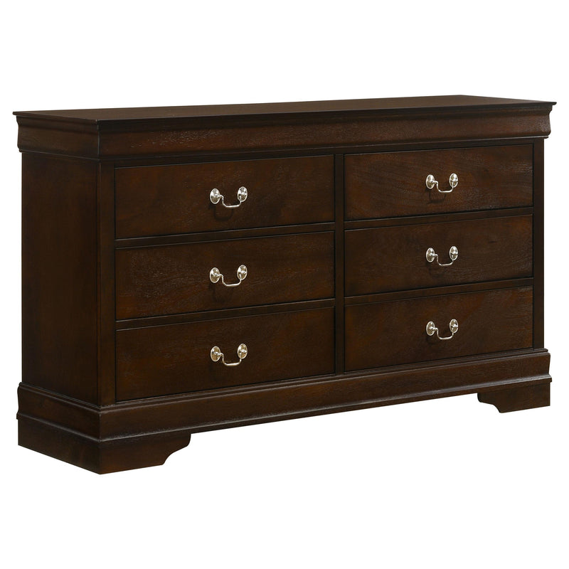 Louis Philippe 4-piece Full Bedroom Set Cappuccino - 202411F-S4