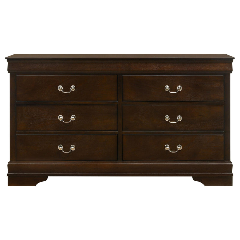 Louis Philippe 4-piece Full Bedroom Set Cappuccino - 202411F-S4