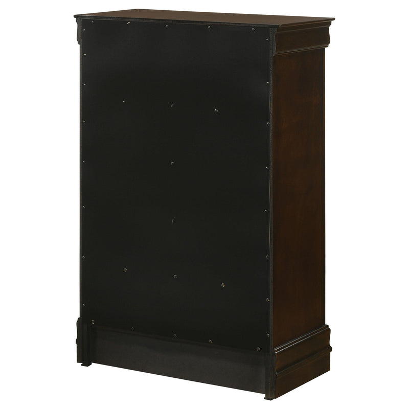 Louis Philippe 5-drawer Bedroom Chest Cappuccino - 202415