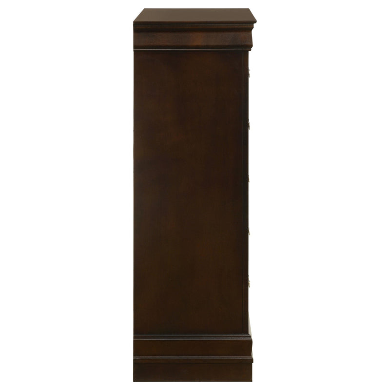 Louis Philippe 5-drawer Bedroom Chest Cappuccino - 202415
