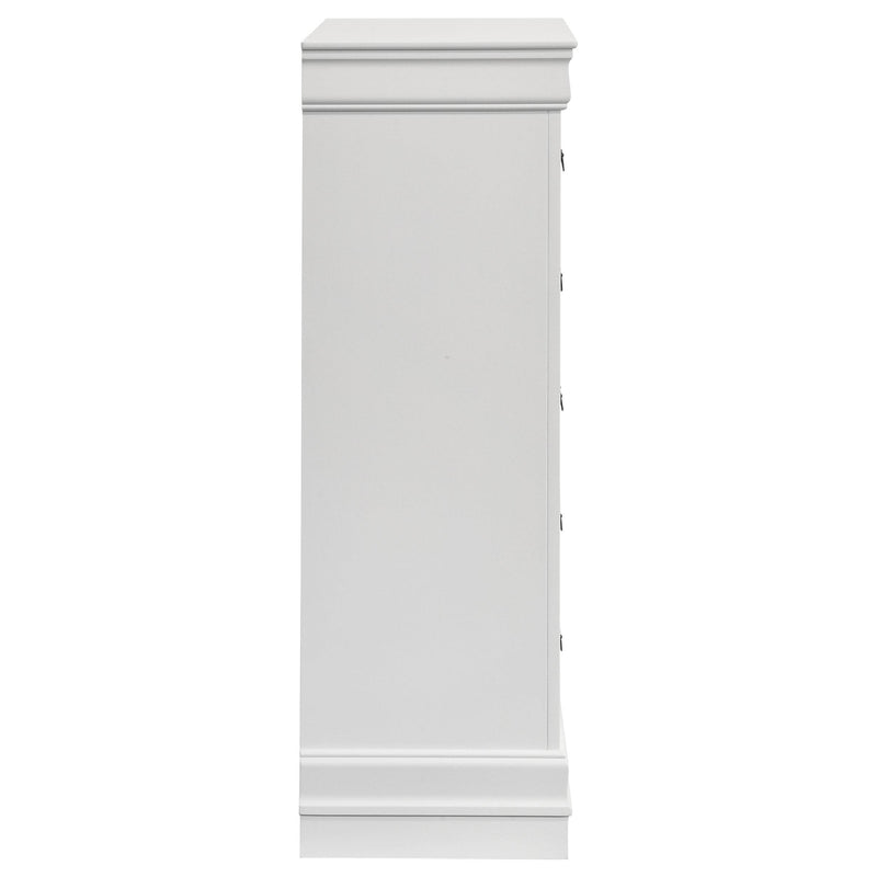 Louis Philippe 5-drawer Bedroom Chest White - 202445