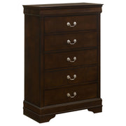 Louis Philippe 5-piece Eastern King Bedroom Set Cappuccino - 202411KE-S5