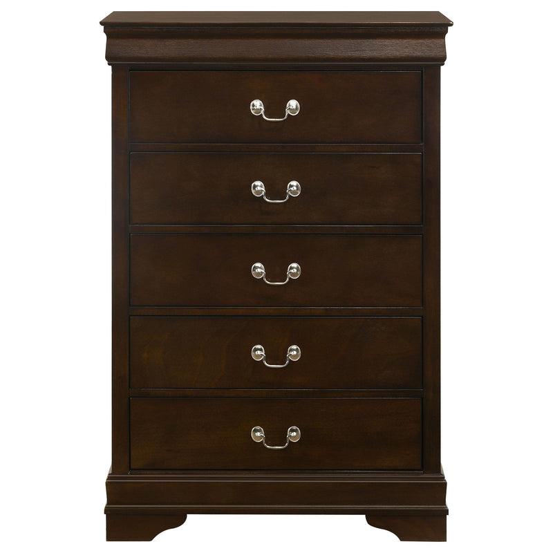 Louis Philippe 5-piece Eastern King Bedroom Set Cappuccino - 202411KE-S5