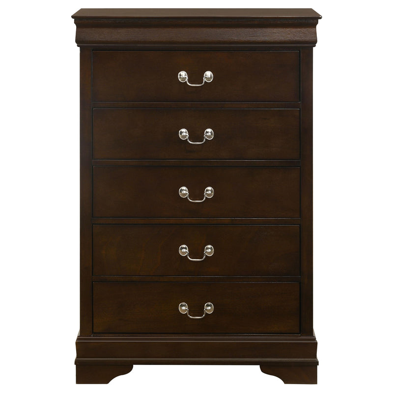 Louis Philippe 5-piece Queen Bedroom Set Cappuccino - 202411Q-S5
