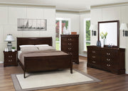 Louis Philippe 6-drawer Dresser with Mirror Cappuccino - 202413M