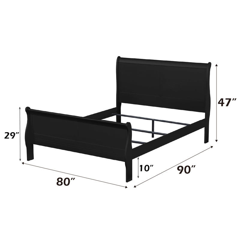 Louis Philippe EK Bed - 23727EK