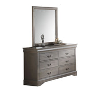 Louis Philippe III Gray Mirror - 25504