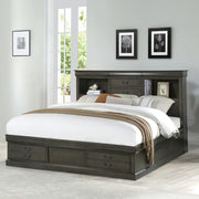 Louis Philippe III Queen Bed W/Storage - 24930Q