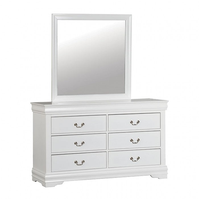 Louis Philippe White Dresser - FM7866WH-D