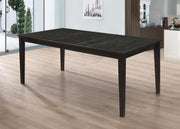 Louise Rectangular 78-inch Extension Leaf Dining Table Black - 101561