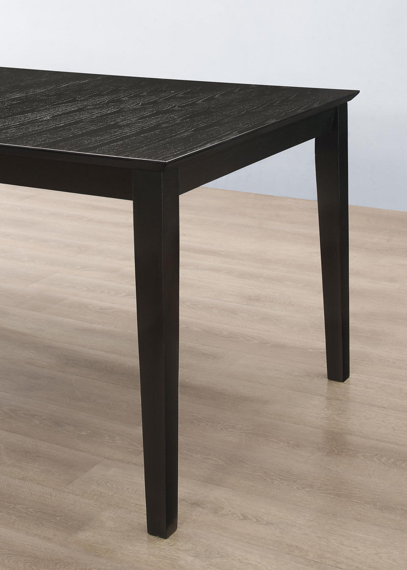 Louise Rectangular 78-inch Extension Leaf Dining Table Black - 101561