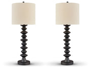 Luanndon 2-Piece Table Lamp Set in Black - PKG019350
