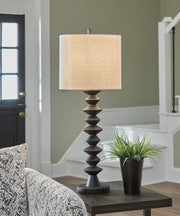 Luanndon 2-Piece Table Lamp Set in Black - PKG019350