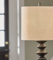 Luanndon 2-Piece Table Lamp Set in Black - PKG019350