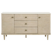 Lucaire 2-door 3-drawer Cultured Marble Top Sideboard Sandstone - 105965