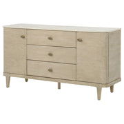 Lucaire 2-door 3-drawer Cultured Marble Top Sideboard Sandstone - 105965