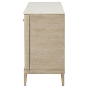Lucaire 2-door 3-drawer Cultured Marble Top Sideboard Sandstone - 105965