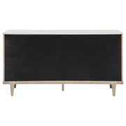 Lucaire 2-door 3-drawer Cultured Marble Top Sideboard Sandstone - 105965
