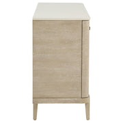 Lucaire 2-door 3-drawer Cultured Marble Top Sideboard Sandstone - 105965