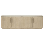 Lucaire 4-Door TV Stand for TVs up to 77 Inches Honed Cream and Sandstone - 706743