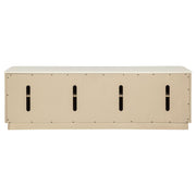 Lucaire 4-Door TV Stand for TVs up to 77 Inches Honed Cream and Sandstone - 706743