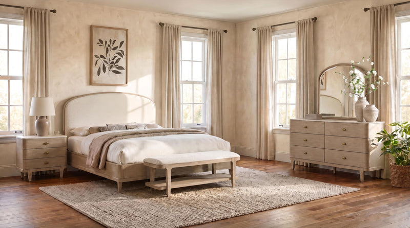 Lucaire 4-piece California King Bedroom Set Sandstone - 225181KW-S4