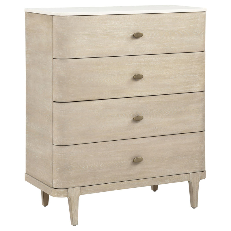 Lucaire 5-drawer Chest of Drawers Sandstone - 225185