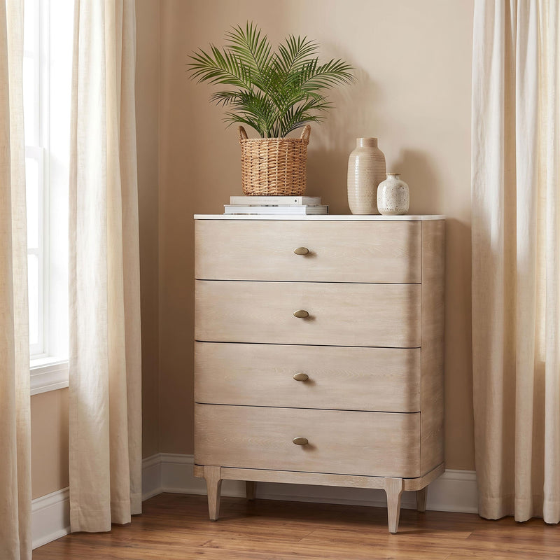 Lucaire 5-drawer Chest of Drawers Sandstone - 225185
