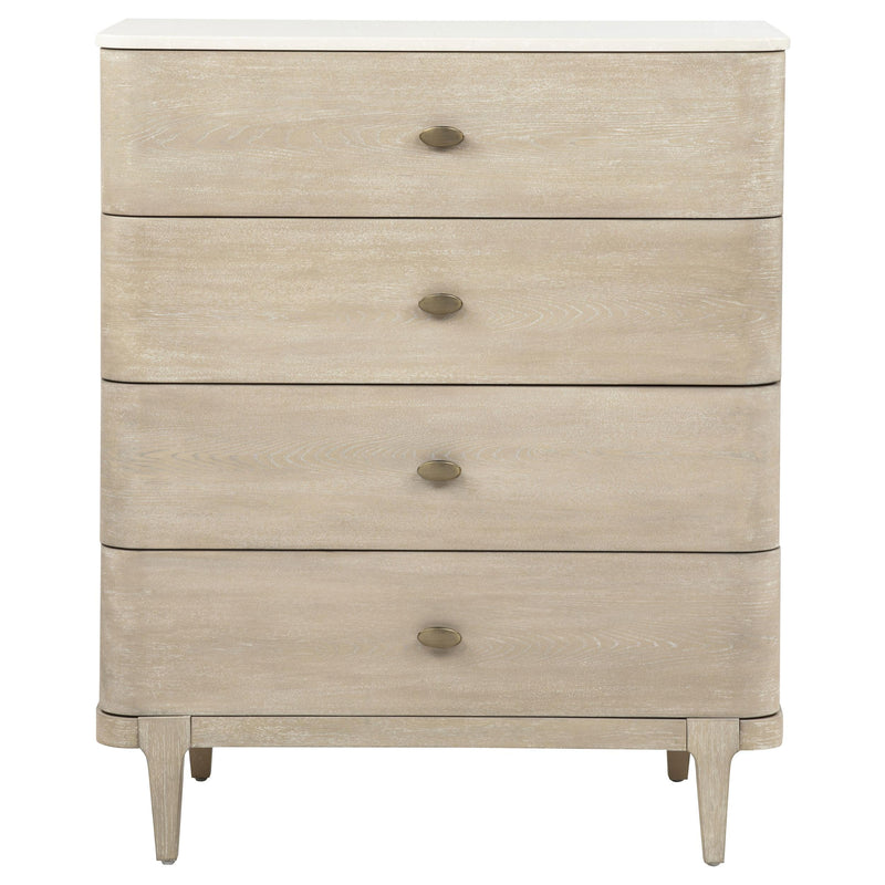 Lucaire 5-drawer Chest of Drawers Sandstone - 225185
