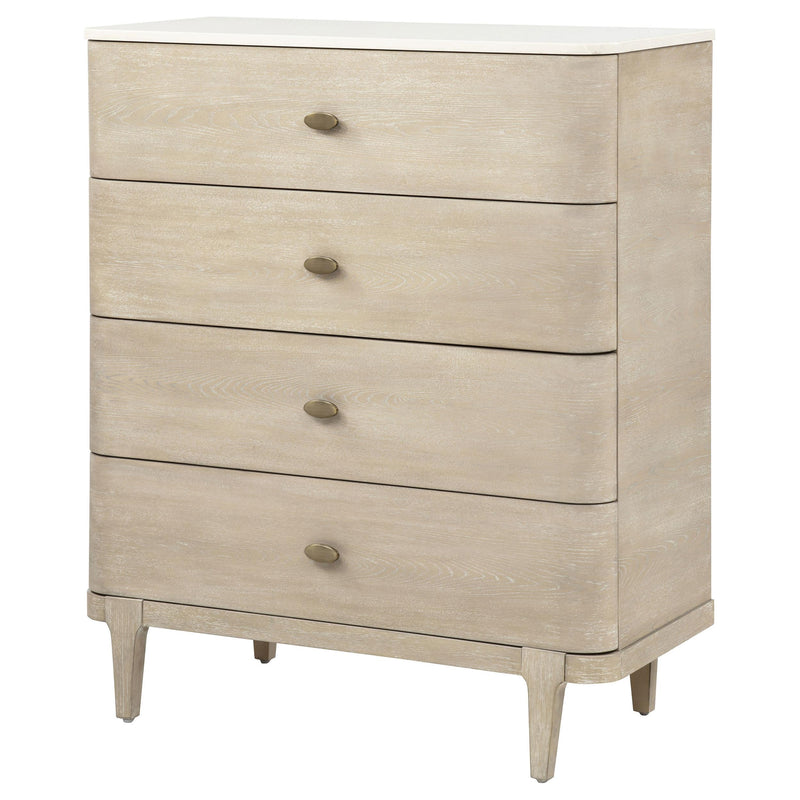 Lucaire 5-drawer Chest of Drawers Sandstone - 225185