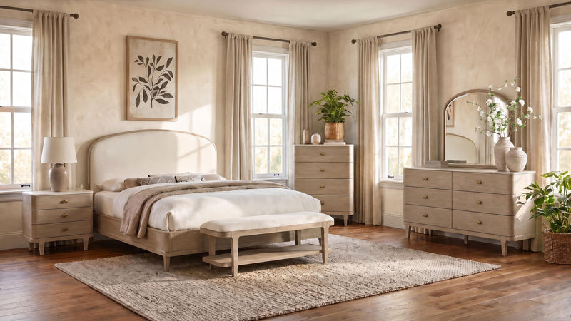 Lucaire 5-piece California King Bedroom Set Sandstone - 225181KW-S5