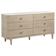 Lucaire 6-drawer Dresser Cabinet Sandstone - 225183